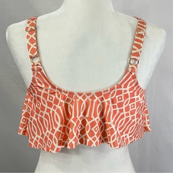 ANTONIO Melani SC Flutter Bikini Bra Top In Guava Woman’s Size Small NWT - Picture 3 of 10